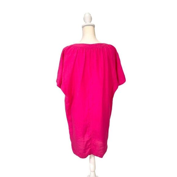 Weekend MaxMara Womens Fuchsia V-Neck Tunic Dress Size Large - Picture 2 of 5